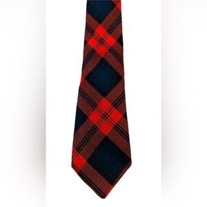 Kinloch Anderson Wool Tartan Plaid Tie Red Green Scotland
